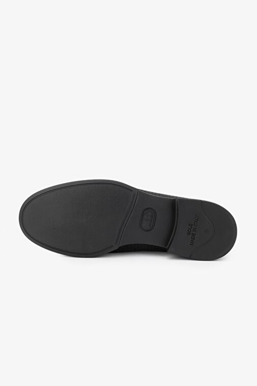 Valmenti Ester Erkek Siyah Nubuk Hakiki Deri Loafer Ayakkabı - Görsel 5