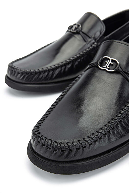 Tamer Tanca Kahverengi Erkek Deri Loafer 1008 2829 ERK AYK Y24 - Görsel 5