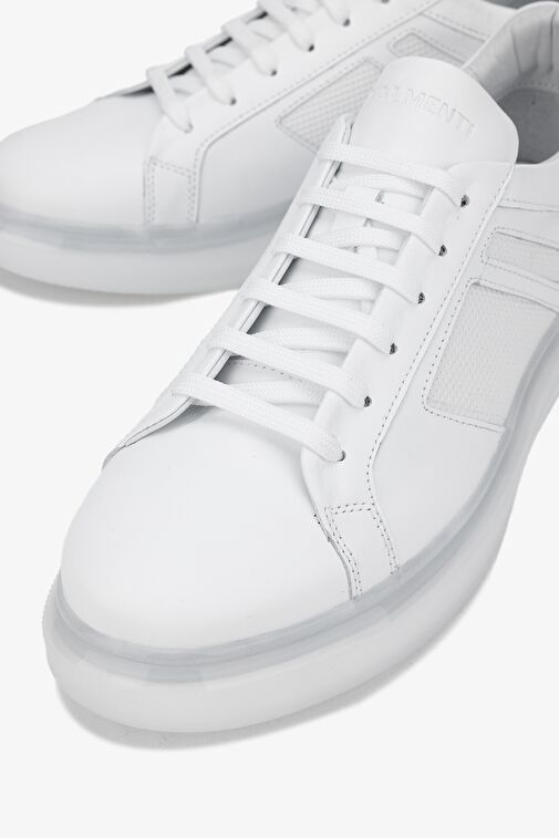 Valmenti Beyaz Erkek Deri Sneaker 698 1089-7 ERK AYK Y24 - Görsel 4