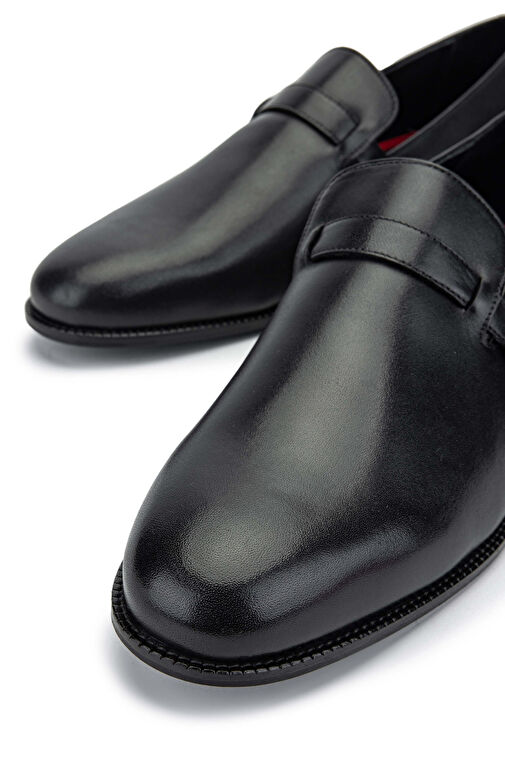 Tamer Tanca Siyah Erkek Deri Klasik Ayakkabı 537 3406 ERK AYK Y24 - Görsel 5