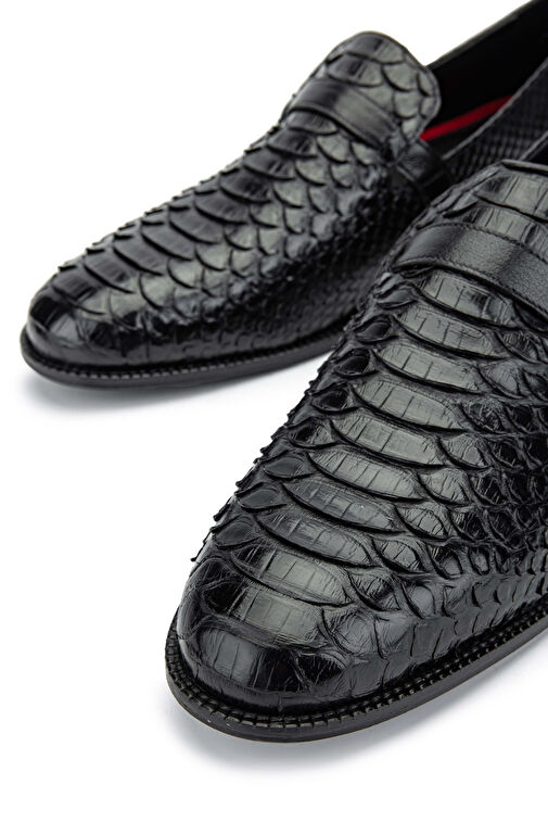 Tamer Tanca Erkek Hakiki Deri Siyah Klasik Ayakkabı - Görsel 5