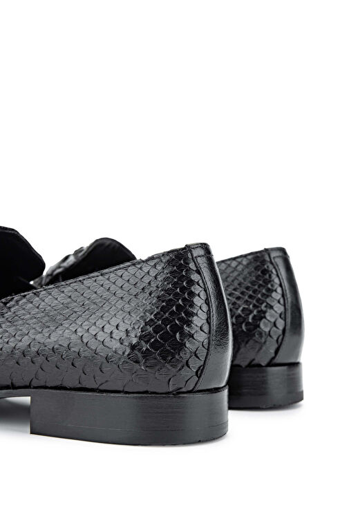 Tamer Tanca Erkek Hakiki Deri Siyah Klasik Ayakkabı - Görsel 6