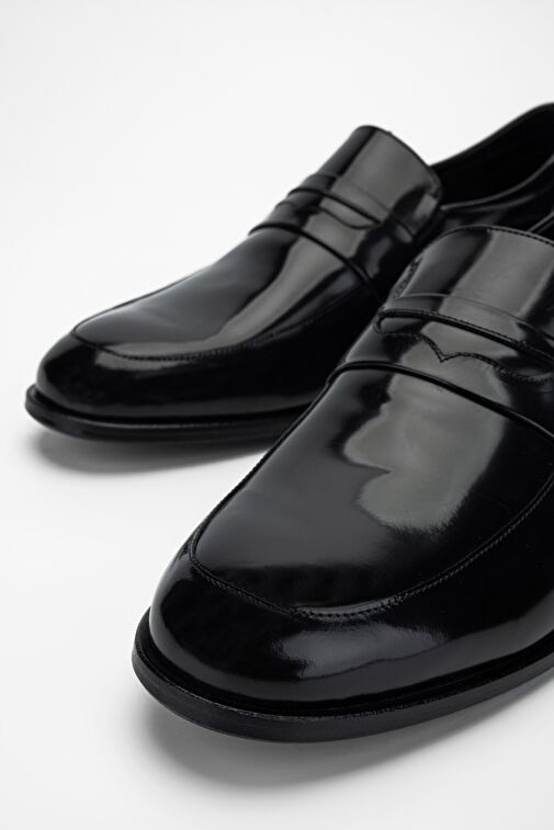 Valmenti Siyah Erkek Deri Klasik Ayakkabı 537 3395 ERK AYK Y24 - Görsel 4