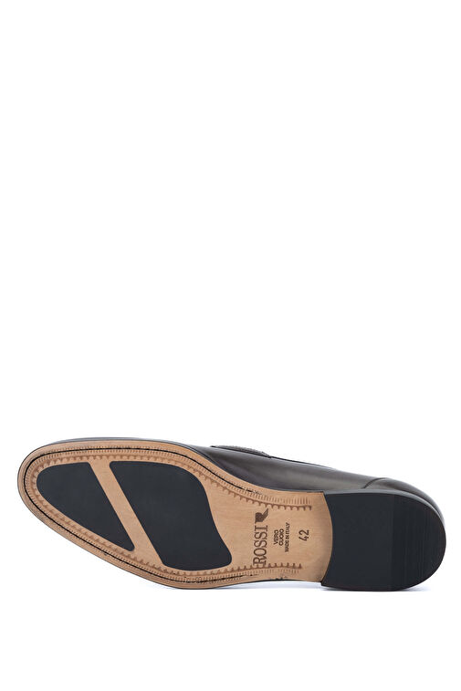 ROSSI Erkek Hakiki Deri Kahverengi Loafer Ayakkabı - Görsel 4