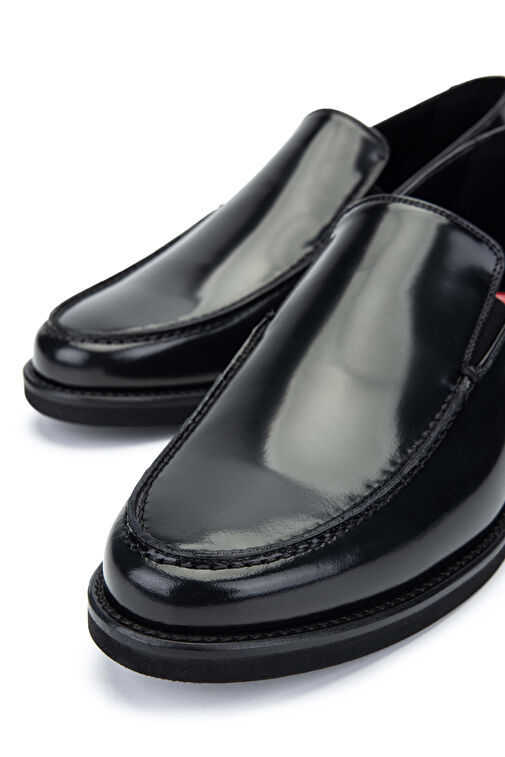 ROSSI Siyah Erkek Deri Loafer 668 6835G ERK AYK Y24 - Görsel 4