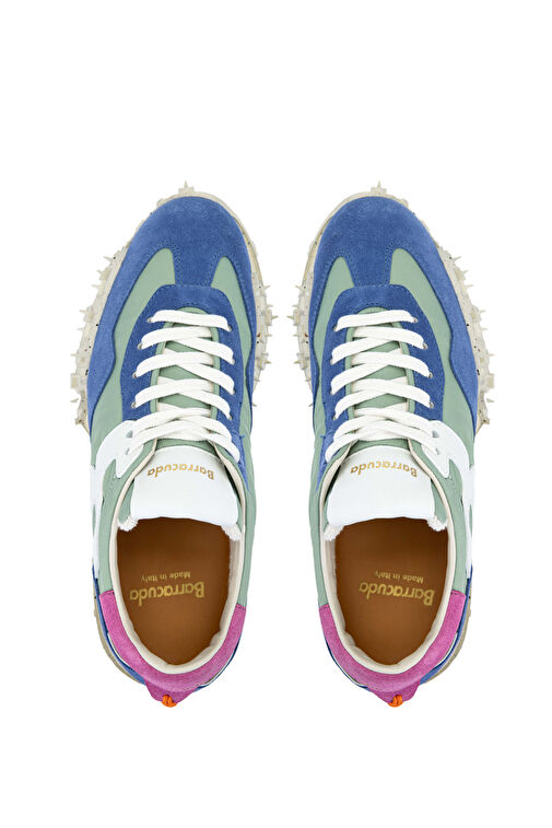 Barracuda Kadın Tekstil Deri Lacivert/Yeşil Sneakers & Spor Ayakkabı - Görsel 7