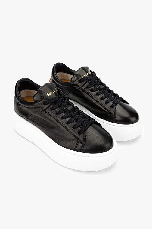 Barracuda Kadın Hakiki Deri Siyah Sneakers & Spor Ayakkabı - Görsel 3