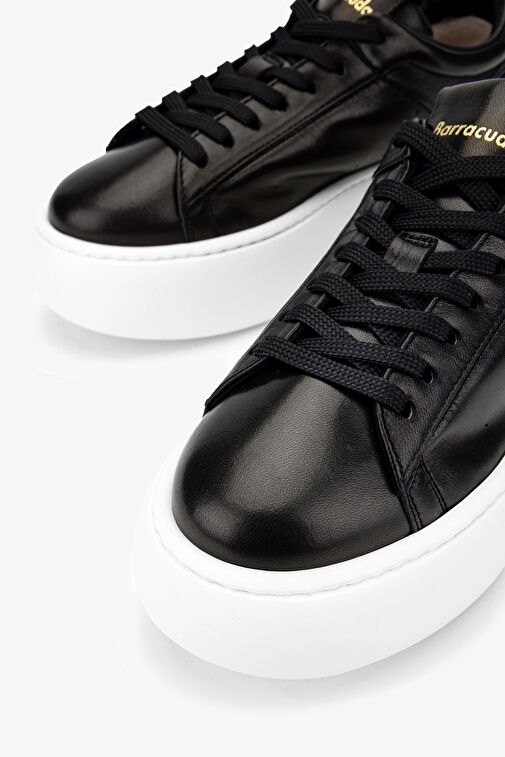 Barracuda Kadın Hakiki Deri Siyah Sneakers & Spor Ayakkabı - Görsel 4