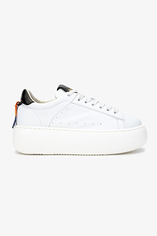 Barracuda Kadın Hakiki Deri Beyaz Sneakers & Spor Ayakkabı - Görsel 2