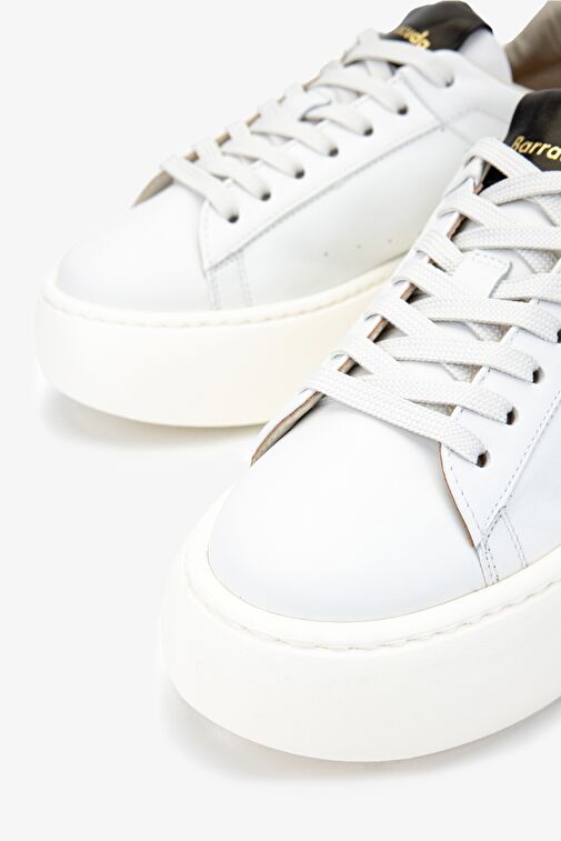 Barracuda Kadın Hakiki Deri Beyaz Sneakers & Spor Ayakkabı - Görsel 4