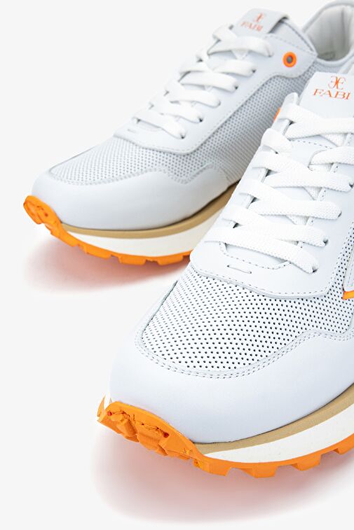 Valmenti Valmenti Beyaz Turuncu Fabi Erkek Hakiki Deri Beyaz/Turuncu Sneakers & Spor Ayakkabı Boyner'de! Beyaz Turuncu - 4. görsel