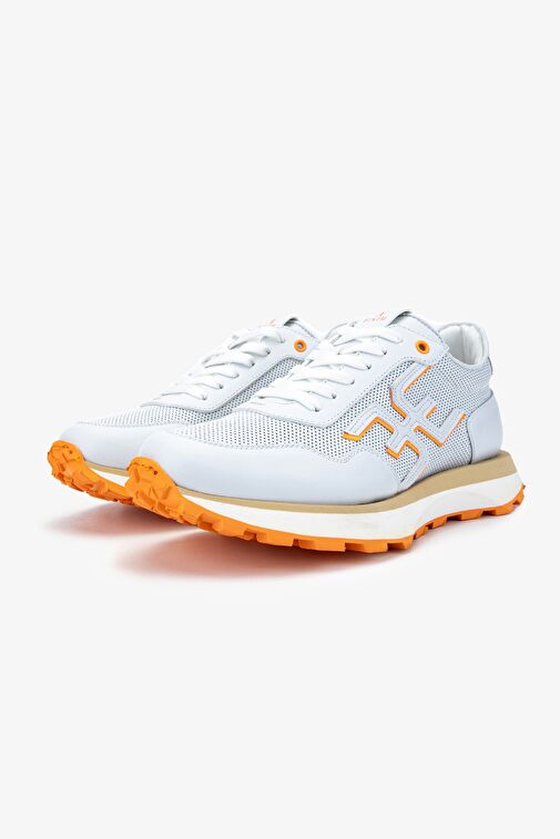 Valmenti Valmenti Beyaz Turuncu Fabi Erkek Hakiki Deri Beyaz/Turuncu Sneakers & Spor Ayakkabı Boyner'de! Beyaz Turuncu - 5. görsel