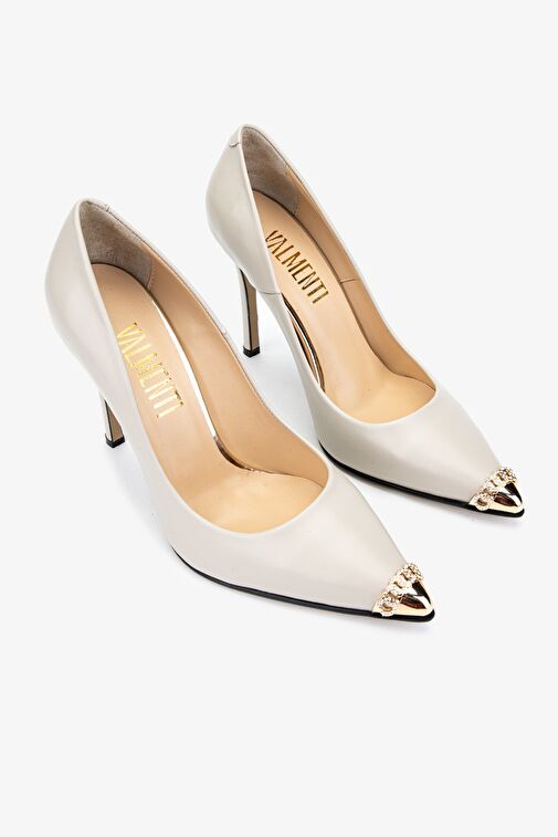 Valmenti Siyah Kadın Deri Stiletto 22 3369 BN AYK Y24 - Görsel 3