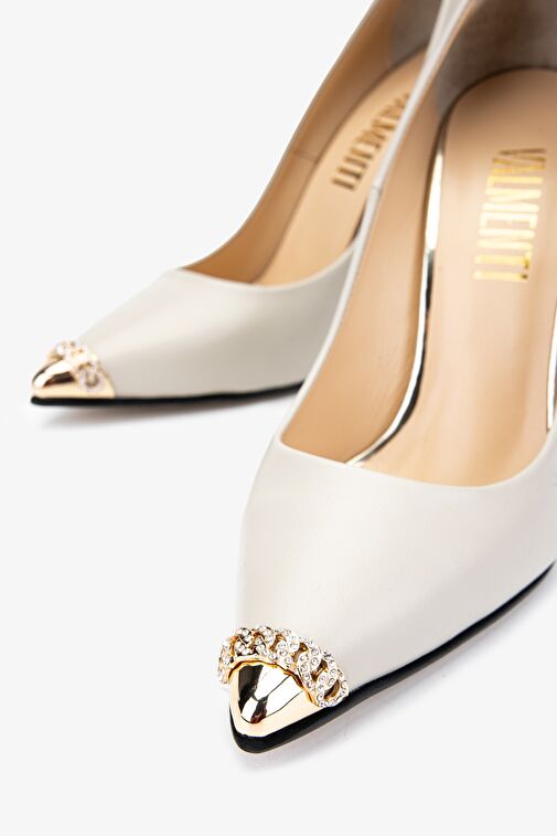 Valmenti Siyah Kadın Deri Stiletto 22 3369 BN AYK Y24 - Görsel 4