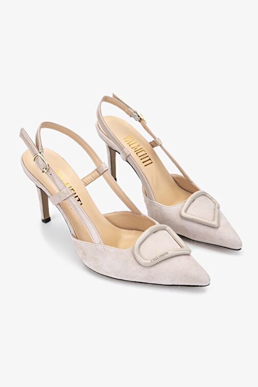 Valmenti Abriana Kadın Nude Hakiki Deri Topuklu Ayakkabı - Görsel 3