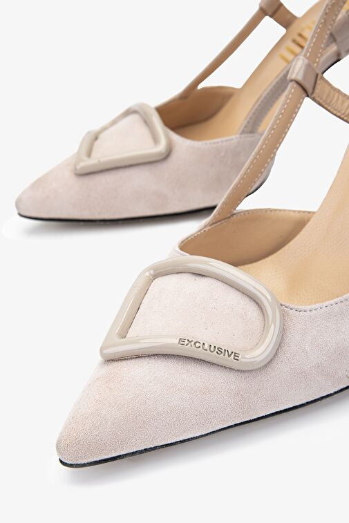 Valmenti Abriana Kadın Nude Hakiki Deri Topuklu Ayakkabı - Görsel 4