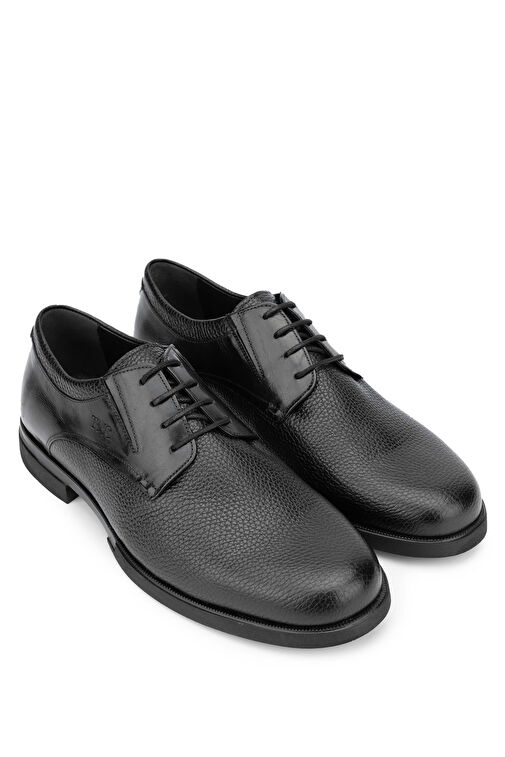 Tamer Tanca Erkek Hakiki Deri Siyah Klasik Ayakkabı - Görsel 3