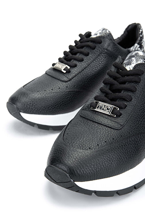 Tamer Tanca Kadın Hakiki Deri Siyah Sneakers & Spor Ayakkabı - Görsel 6