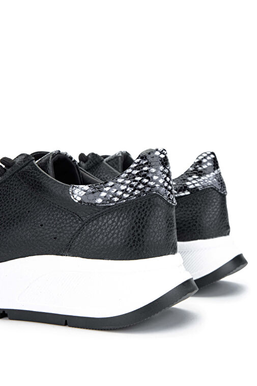 Tamer Tanca Kadın Hakiki Deri Siyah Sneakers & Spor Ayakkabı - Görsel 7