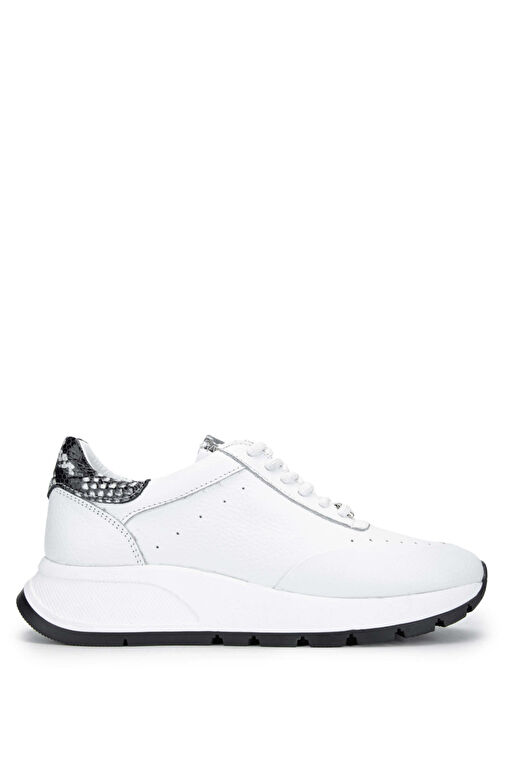 Tamer Tanca Siyah Kadın Deri Sneaker 231 422 BN AYK Y24 - Görsel 2