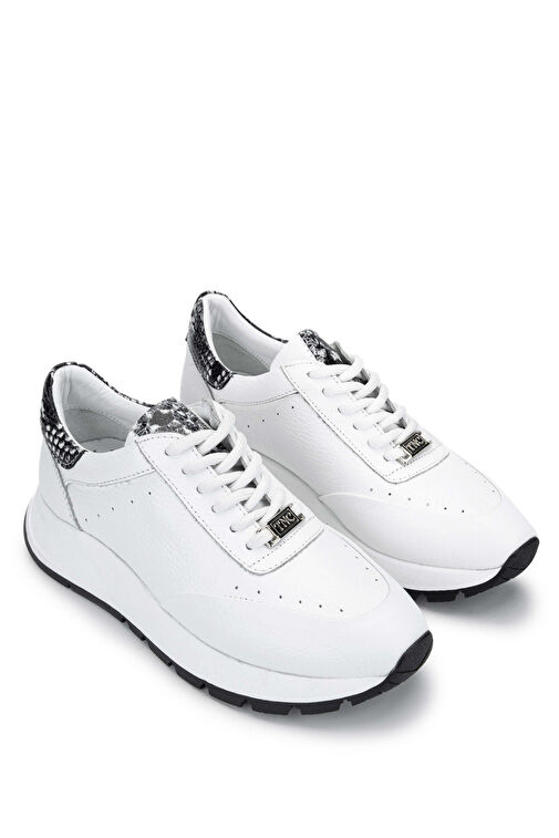 Tamer Tanca Siyah Kadın Deri Sneaker 231 422 BN AYK Y24 - Görsel 5