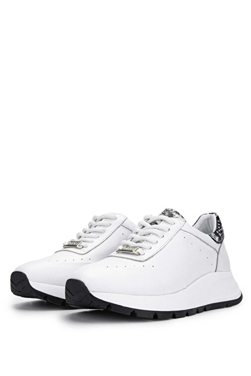 Tamer Tanca Siyah Kadın Deri Sneaker 231 422 BN AYK Y24 - Görsel 9