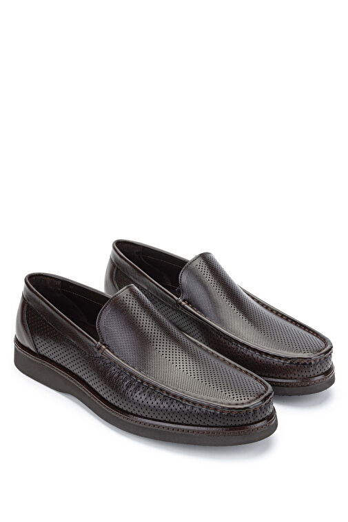 Tamer Tanca Erkek Hakiki Deri Kahverengi Loafer Ayakkabı - Görsel 2