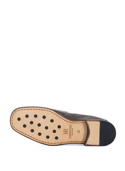 Redwood Erkek Hakiki Deri Kahverengi Loafer Ayakkabı - Görsel 4