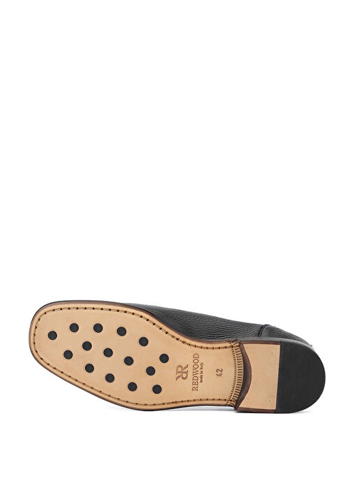 Redwood Erkek Hakiki Deri Siyah Loafer Ayakkabı - Görsel 4
