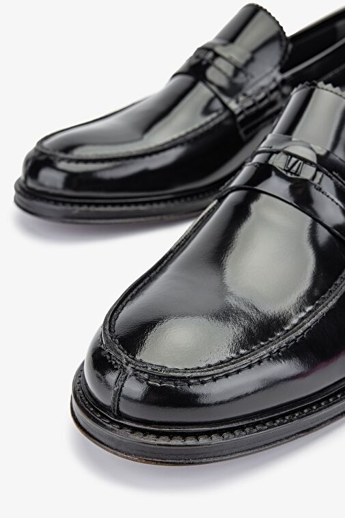 Valmenti Köln Erkek Siyah Açma Hakiki Deri Loafer Ayakkabı - Görsel 4