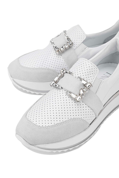 Tamer Tanca Siyah Kadın Deri Sneaker 923 TT-900 BN AYK Y24 - Görsel 5