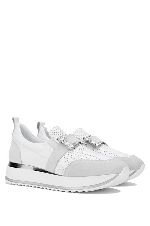 Tamer Tanca Siyah Kadın Deri Sneaker 923 TT-900 BN AYK Y24 - Görsel 6