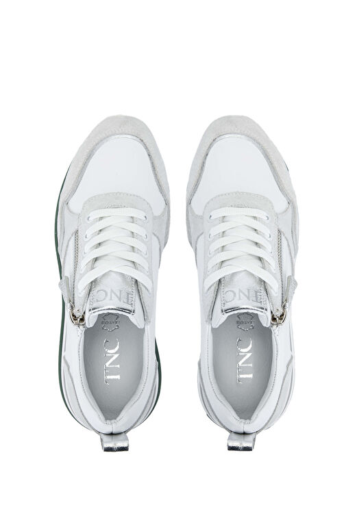 Tamer Tanca Kadın Hakiki Deri Beyaz Sneakers & Spor Ayakkabı - Görsel 5