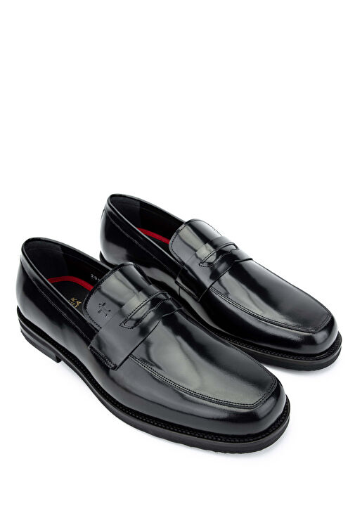 Tamer Tanca Siyah Erkek Deri Loafer 183 29901 ERK AYK Y24 - Görsel 3