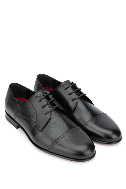 Tamer Tanca Siyah Erkek Deri Klasik Ayakkabı 183 29702 ERK AYK Y24 - Görsel 3