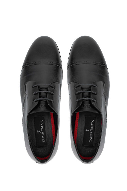 Tamer Tanca Siyah Erkek Deri Klasik Ayakkabı 183 29702 ERK AYK Y24 - Görsel 6