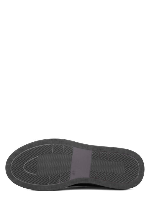 Tamer Tanca Erkek Hakiki Deri Siyah Açma Sneakers & Spor Ayakkabı - Görsel 4