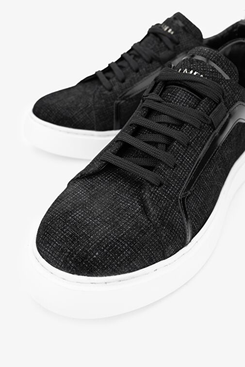Valmenti Siyah Erkek Deri Sneaker 698 1058-10 ERK AYK Y24 - Görsel 4