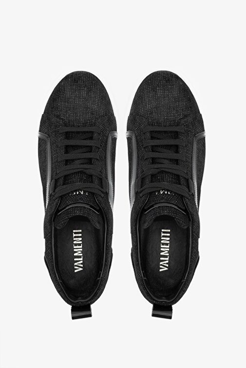 Valmenti Siyah Erkek Deri Sneaker 698 1058-10 ERK AYK Y24 - Görsel 6