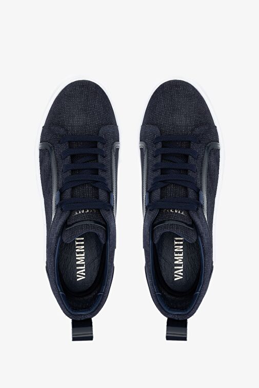 Valmenti Timzy Erkek Lacivert deri Hakiki Deri Sneakers & Spor Ayakkabı - Görsel 6