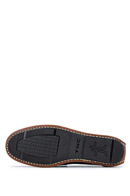 Tamer Tanca Erkek Hakiki Deri Siyah Açma Loafer Ayakkabı - Görsel 4