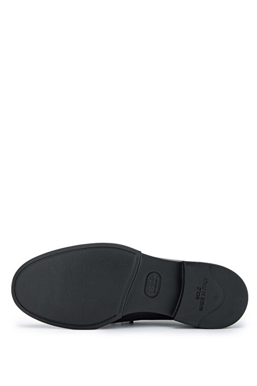 Tamer Tanca Erkek Hakiki Deri Siyah Yılan Loafer Ayakkabı - Görsel 4