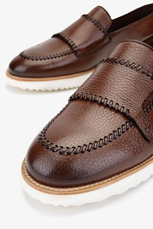 Valmenti Gireldo Erkek Taba Hakiki Deri Loafer Ayakkabı - Görsel 4