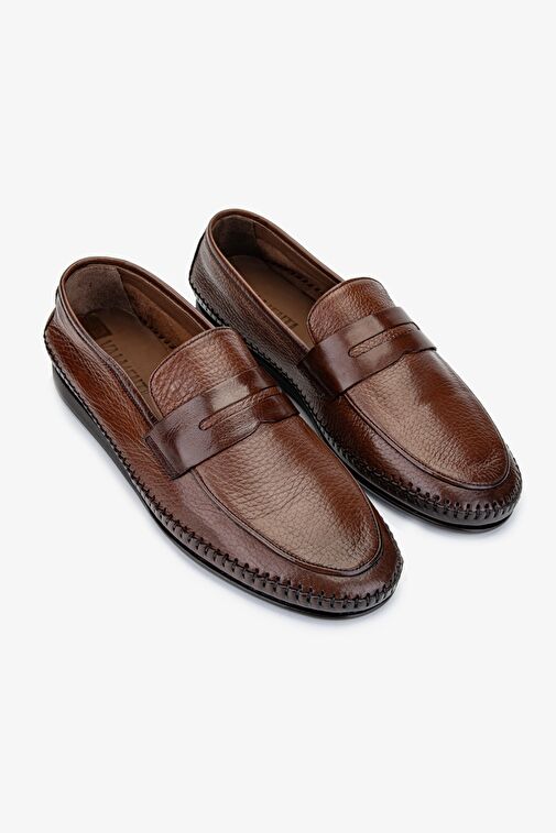 Valmenti Castor Erkek Taba Gyk Hakiki Deri Loafer Ayakkabı - Görsel 3