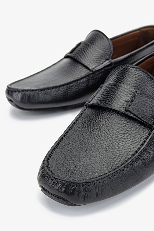 Valmenti Zanda Erkek Siyah gyk Hakiki Deri Klasik Ayakkabı - Görsel 4