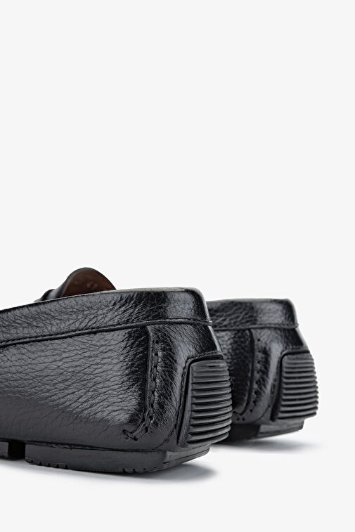 Valmenti Zanda Erkek Siyah gyk Hakiki Deri Klasik Ayakkabı - Görsel 5