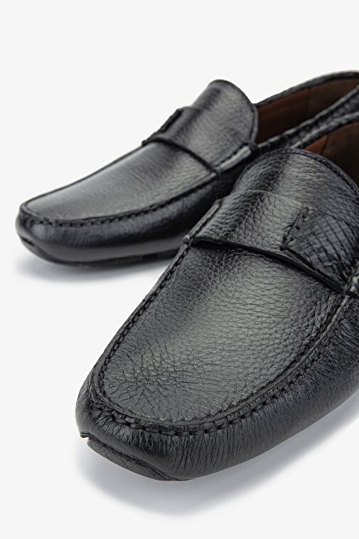 Valmenti Zanda Erkek Siyah Yılan Hakiki Deri Klasik Ayakkabı - Görsel 4