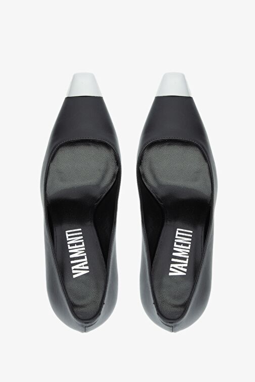 Valmenti Siyah Kadın Deri Stiletto 613 27595 BN AYK Y24 - Görsel 6