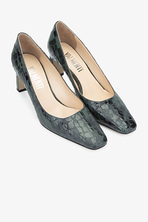 Valmenti Siyah Kadın Rugan Topuklu Ayakkabı 613 27234 BN AYK Y24 - Görsel 3