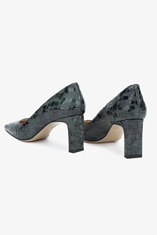 Valmenti Siyah Kadın Rugan Topuklu Ayakkabı 613 27234 BN AYK Y24 - Görsel 4